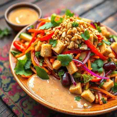 Healthy Rojak - The Best Salad Mix & Quick Peanut Sauce Recipe